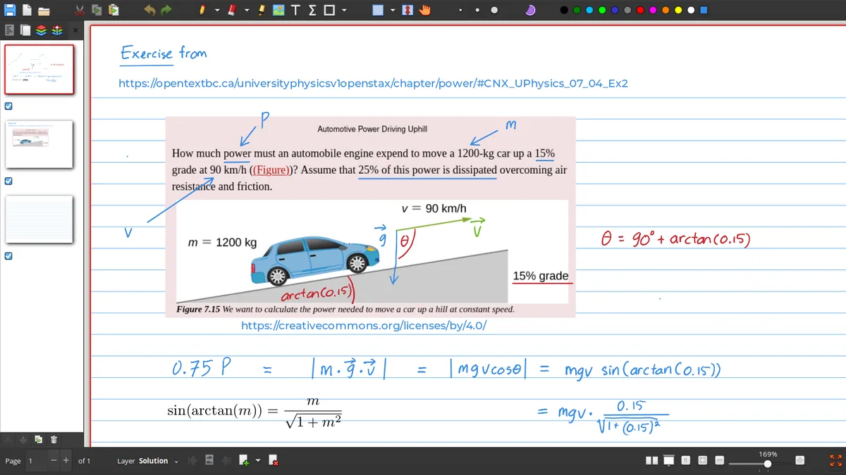 PDF annotation example shown in Xournal++